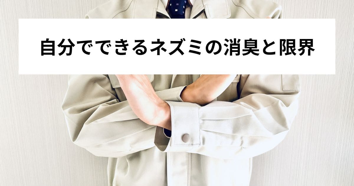 自分でできるネズミの消臭と限界