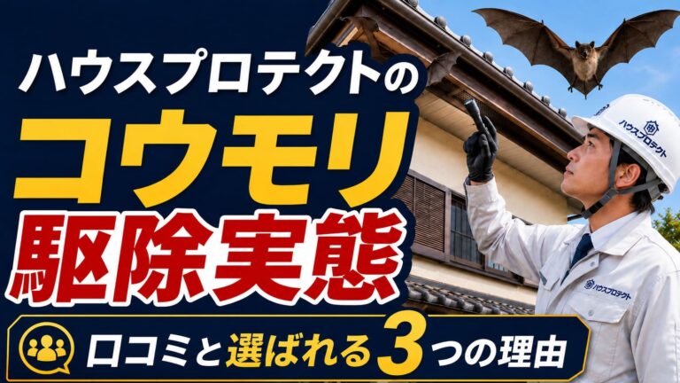 ハウスプロテクトにコウモリ駆除を依頼した人の口コミを紹介