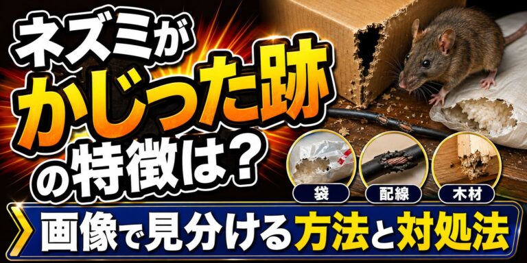 ネズミがかじった跡の特徴は？画像で見分ける方法と対処法