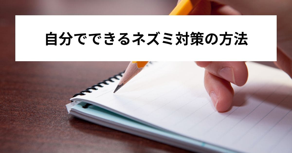 自分でできるネズミ対策の方法