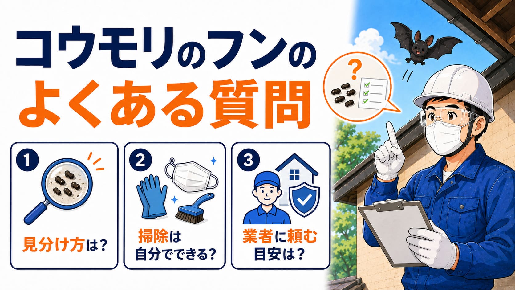 コウモリのフンによくある質問