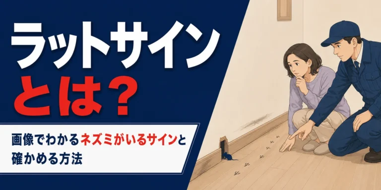 キッチン・家具の裏・壁際・天井裏などラットサインが見つかりやすい場所の図