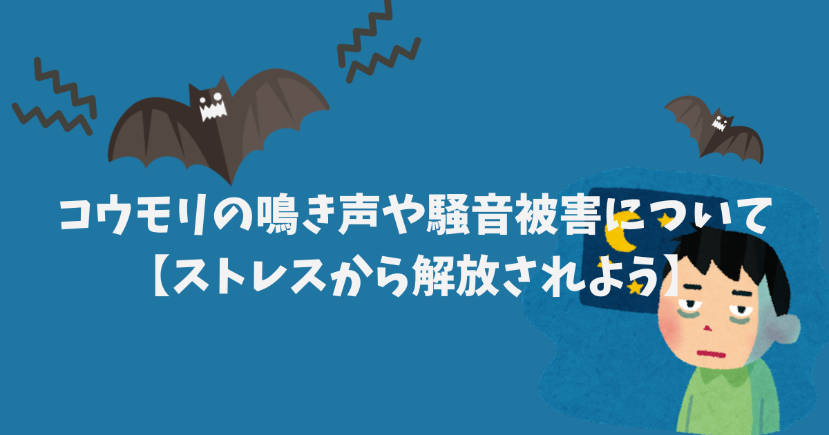 コウモリの鳴き声や騒音被害
