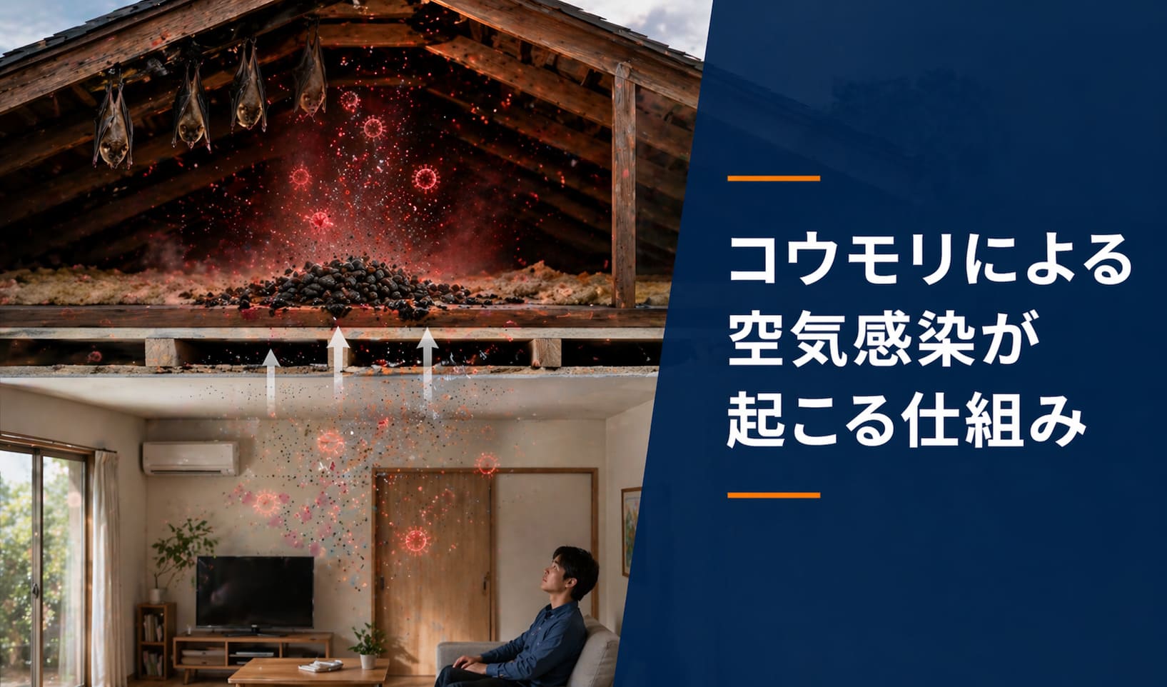 コウモリによる空気感染が起こる仕組み
