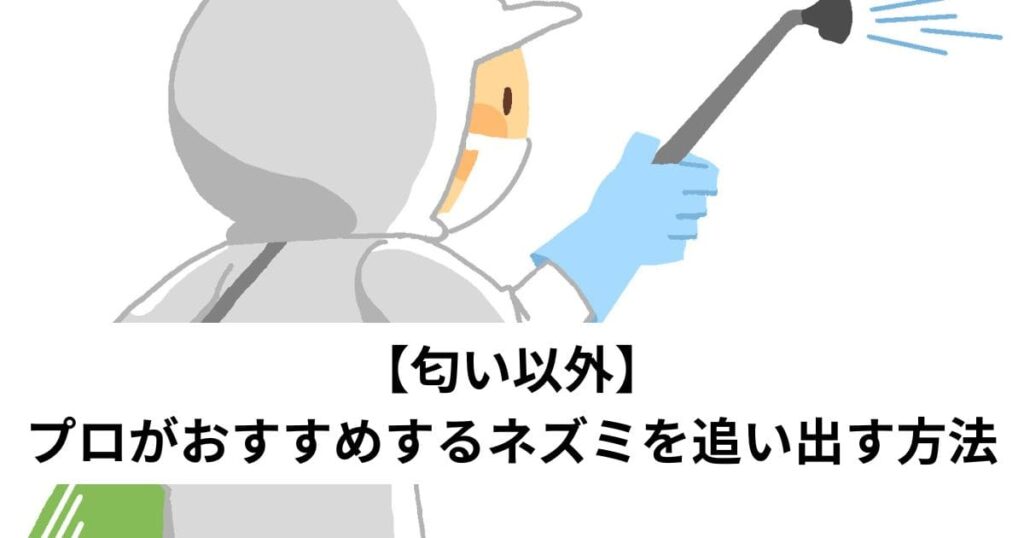 【匂い以外】プロがおすすめするネズミを追い出す方法