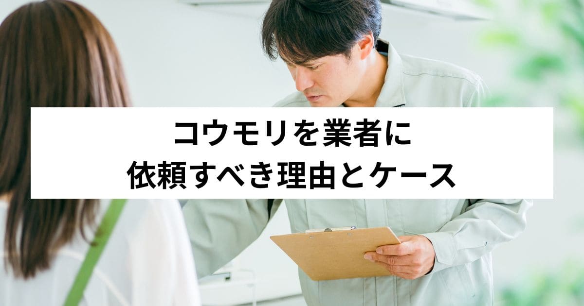 コウモリを業者に依頼すべき理由とケース