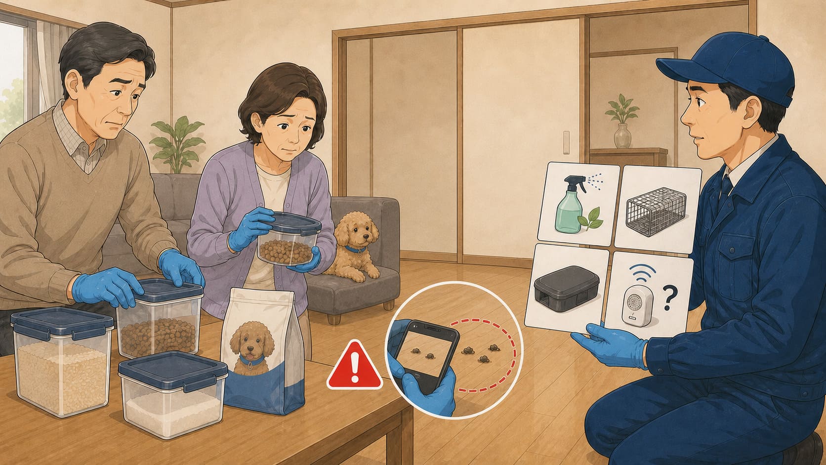 食品管理や痕跡の記録など自分でできるネズミ対策
