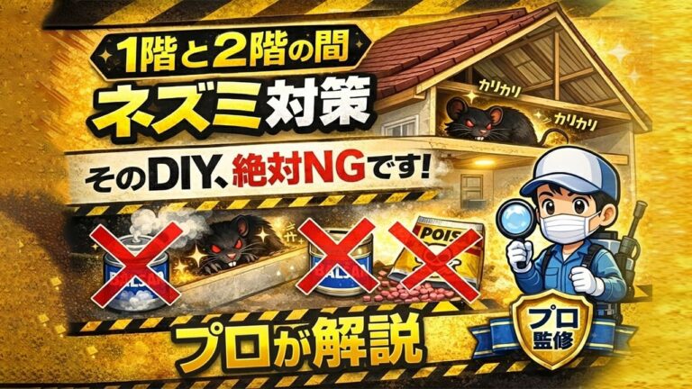 1階と2階の間にネズミ？音を止める方法と絶対NGな対策をプロが解説