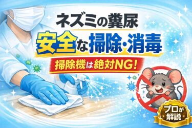 ネズミの糞尿を安全に掃除・消毒する方法をプロが解説！駆除業者への依頼基準も