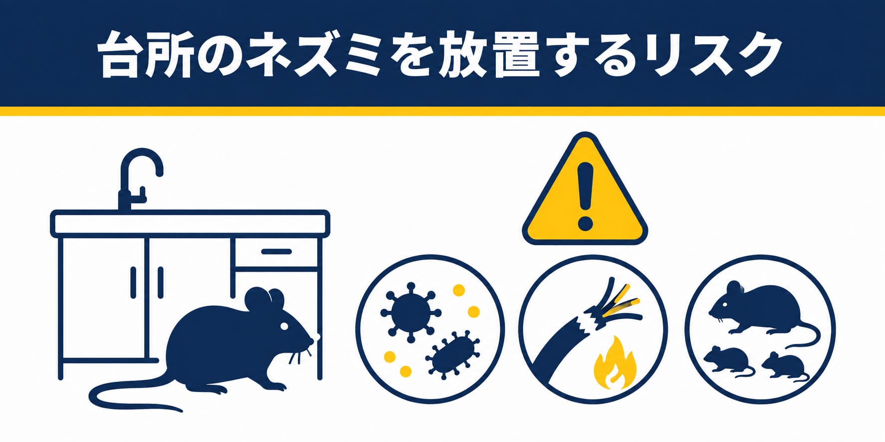 台所のネズミを放置するリスク